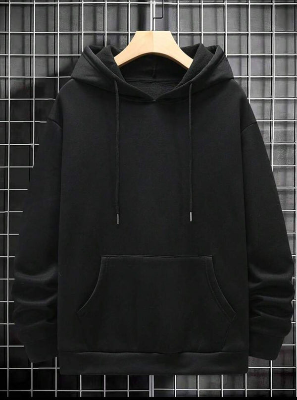 1 Pc Men's Fleece Plain Hoodie